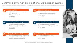 CDP Adoption Process Determine Customer Data Platform Use Cases Of Business MKT SS V