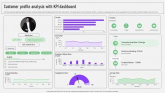 CDP Software Guide Customer Profile Analysis With Kpi Dashboard MKT SS V