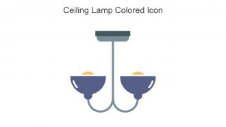 Ceiling Lamp Colored Icon In Powerpoint Pptx Png And Editable Eps Format