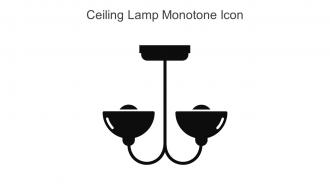 Ceiling Lamp Monotone Icon In Powerpoint Pptx Png And Editable Eps Format