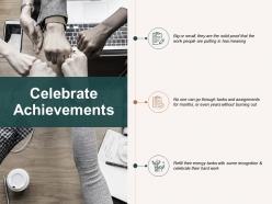 Celebrate achievements checklist ppt powerpoint presentation professional show