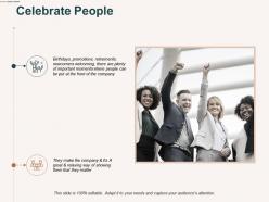 Celebrate people communication ppt powerpoint presentation professional template