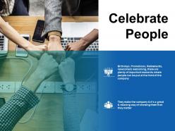 Celebrate people planning ppt infographics slide download