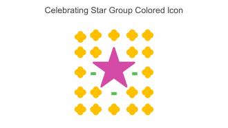 Celebrating Star Group Colored Icon In Powerpoint Pptx Png And Editable Eps Format