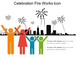 Celebration fire works icon