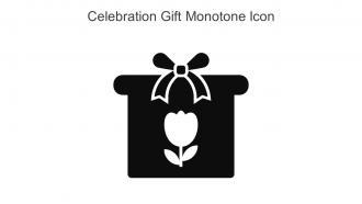 Celebration Gift Monotone Icon In Powerpoint Pptx Png And Editable Eps Format