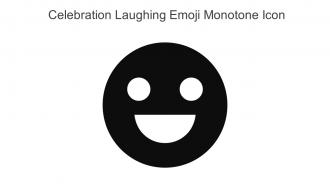 Celebration Laughing Emoji Monotone Icon In Powerpoint Pptx Png And Editable Eps Format