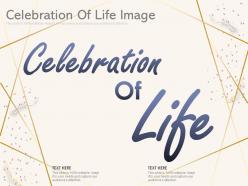 Celebration of life image