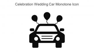 Celebration Wedding Car Monotone Icon In Powerpoint Pptx Png And Editable Eps Format