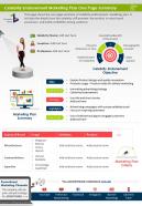 Celebrity endorsement marketing plan one page summary presentation report infographic ppt pdf document