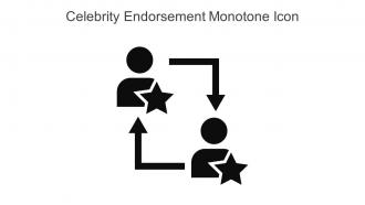 Celebrity Endorsement Monotone Icon In Powerpoint Pptx Png And Editable Eps Format