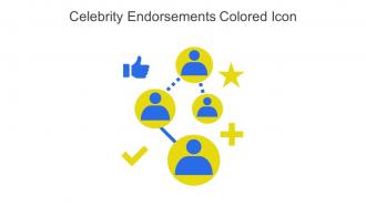 Celebrity Endorsements Colored Icon In Powerpoint Pptx Png And Editable Eps Format