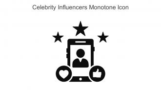 Celebrity Influencers Monotone Icon In Powerpoint Pptx Png And Editable Eps Format
