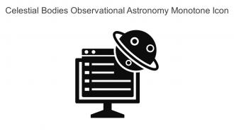 Celestial Bodies Observational Astronomy Monotone Icon In Powerpoint Pptx Png And Editable Eps Format