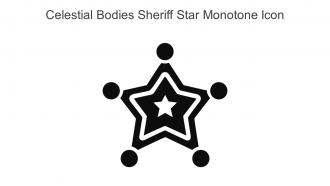 Celestial Bodies Sheriff Star Monotone Icon In Powerpoint Pptx Png And Editable Eps Format