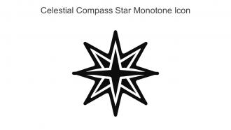 Celestial Compass Star Monotone Icon In Powerpoint Pptx Png And Editable Eps Format
