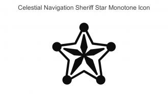 Celestial Navigation Sheriff Star Monotone Icon In Powerpoint Pptx Png And Editable Eps Format