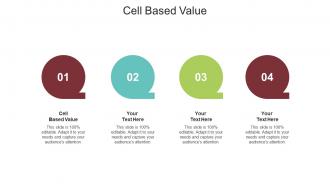 Cell based value ppt powerpoint presentation show mockup cpb