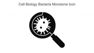 Cell Biology Bacteria Monotone Icon In Powerpoint Pptx Png And Editable Eps Format