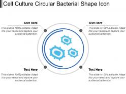 Cell culture circular bacterial shape icon