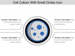 Cell culture with small circles icon