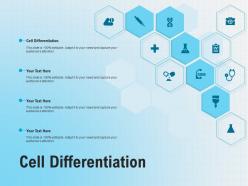 Cell differentiation ppt powerpoint presentation portfolio example