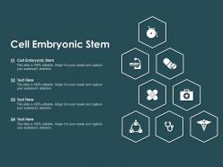 Cell embryonic stem ppt powerpoint presentation model infographic template