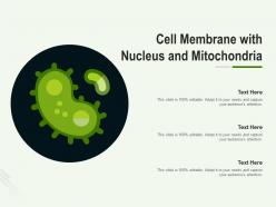 Cell membrane with nucleus and mitochondria