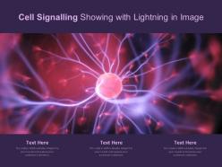Cell signaling showing with lightning in image