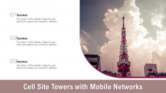 Cell Site Towers With Mobile Networks