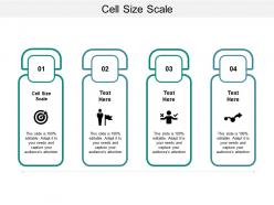 Cell size scale ppt powerpoint presentation visual aids professional cpb