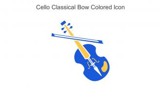 Cello Classical Bow Colored Icon In Powerpoint Pptx Png And Editable Eps Format