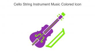 Cello String Instrument Music Colored Icon In Powerpoint Pptx Png And Editable Eps Format