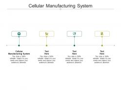 Cellular manufacturing system ppt powerpoint presentation pictures design inspiration cpb
