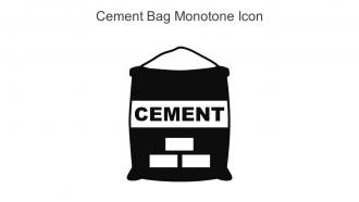 Cement Bag Monotone Icon In Powerpoint Pptx Png And Editable Eps Format