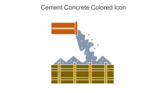 Cement Concrete Colored Icon In Powerpoint Pptx Png And Editable Eps Format