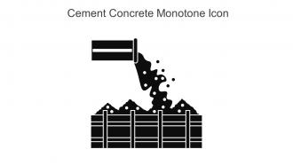 Cement Concrete Monotone Icon In Powerpoint Pptx Png And Editable Eps Format
