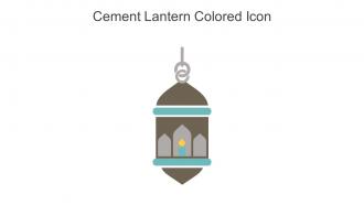 Cement Lantern Colored Icon In Powerpoint Pptx Png And Editable Eps Format