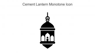 Cement Lantern Monotone Icon In Powerpoint Pptx Png And Editable Eps Format