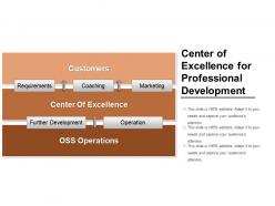 Center Of Excellence For Professional Development Ppt Example