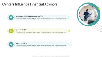 Centers Influence Financial Advisors In Powerpoint And Google Slides Cpb