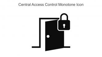 Central Access Control Monotone Icon In Powerpoint Pptx Png And Editable Eps Format