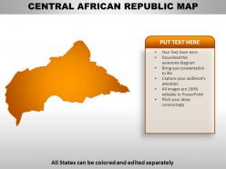 Central african republic country powerpoint maps