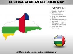 Central african republic country powerpoint maps