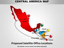 Central america map and chart 1114