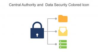 Central Authority And Data Security Colored Icon In Powerpoint Pptx Png And Editable Eps Format