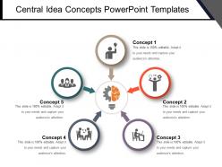 Central idea concepts powerpoint templates