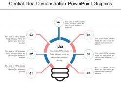 Central idea demonstration powerpoint graphics