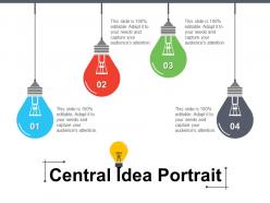 Central idea portrait powerpoint images