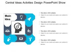 Central ideas activities design powerpoint show